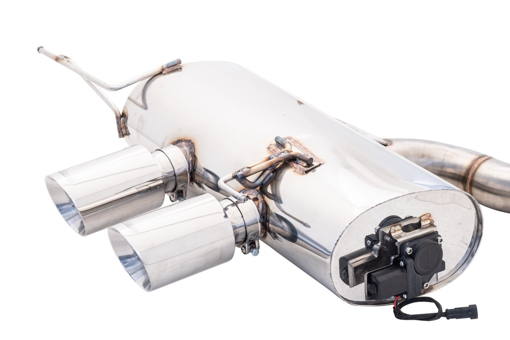 XFORCE VW Golf MKVI R 2008-2013(EU) 2009-2014(US) 3' Stainless Steel Cat Back System with Varex Rear Muffler (ES-VW07-VMK-CBS)