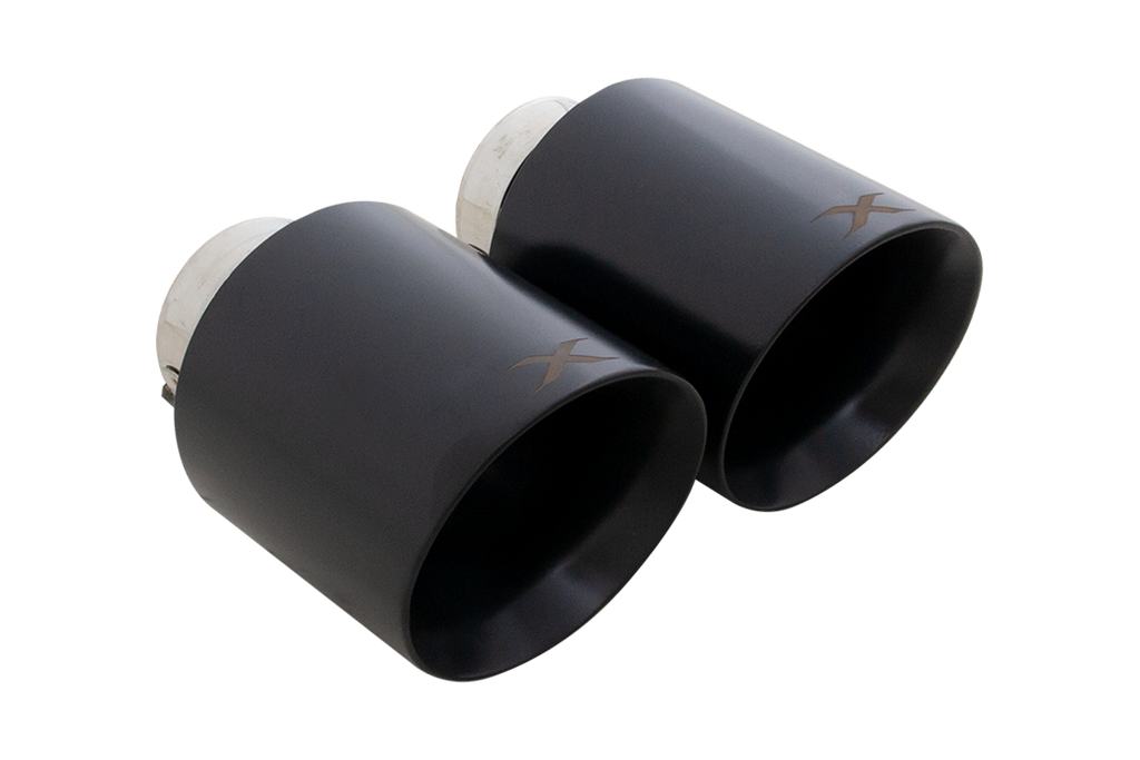 XFORCE Toyota 86/GR86, Subaru BRZ, Scion FRS 45" Black Tips (Will fit Xforce system only) (ESBRZTIPSBK)