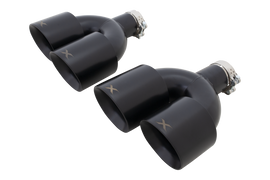 XFORCE VW Golf R MK7 & MK7.5 Black Quad 4.5 Inch Tip Option (ESMQB4TIPSK)