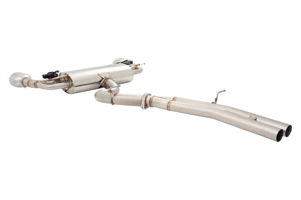 XFORCE X-Force Twin 25" To 3" Stainless Steel Cat-Back System With Varex Muffler | Audi 8V RS3 Hatch (ESRS317HVKCS)