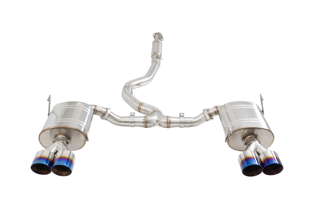 XFORCE Subaru WRX/STI Sedan Stainless Steel 3" High Flow Cat-Back System (new louder update) With Blue Tips (ESSW27BUCS)