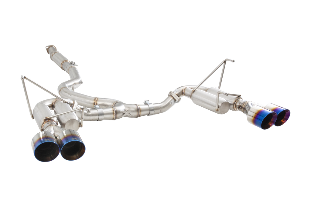 XFORCE Subaru WRX 2011- Sedan 304 3" Cat-Back System with Quad Hot Dog rear With Black Tips (ESSW28BKCS)