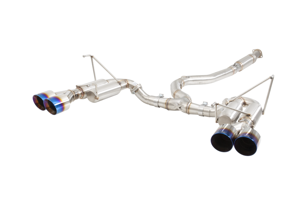 XFORCE Subaru WRX 2011- Sedan 304 3" Cat-Back System with Quad Hot Dog rear With Blue Tips (ESSW28BUCS)