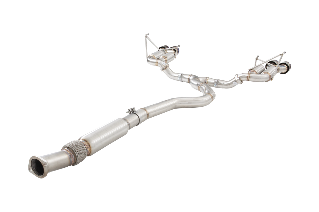 XFORCE Subaru WRX 2011- Sedan 304 3" Cat-Back System with Quad Hot Dog rear With Black Tips (ESSW28BKCS)