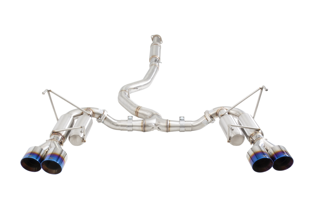 XFORCE Subaru WRX 2011- Sedan 304 3" Cat-Back System with Quad Hot Dog rear With Blue Tips (ESSW28BUCS)