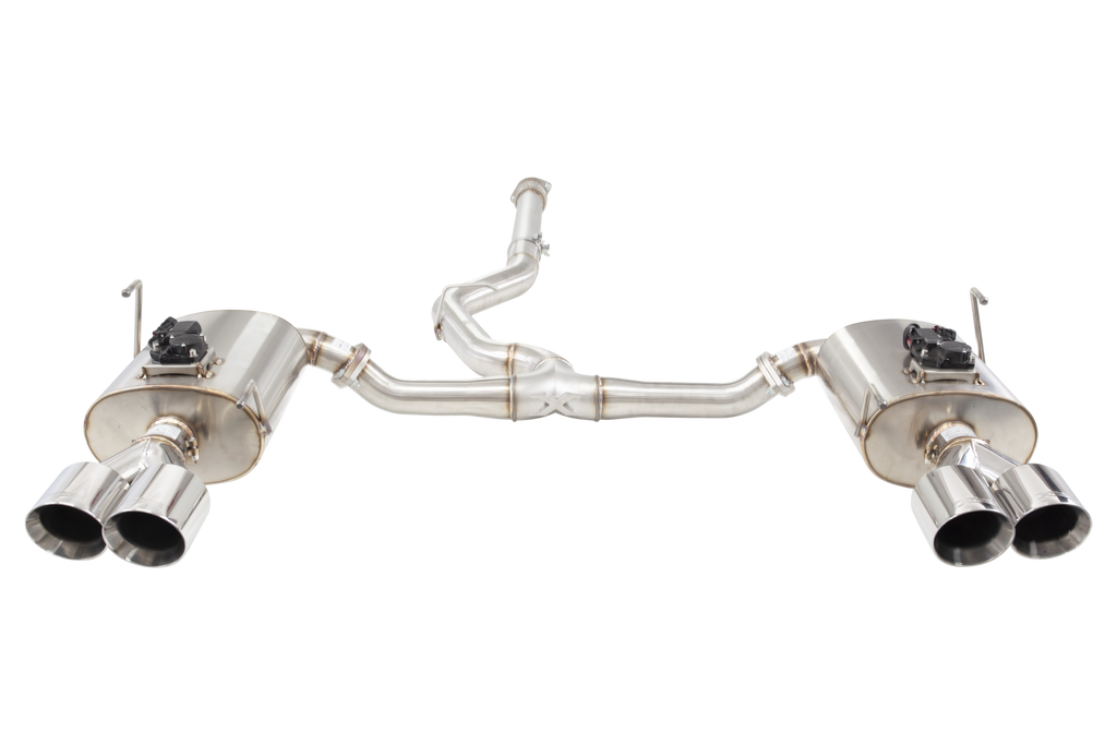 XFORCE Subaru WRX VB Varex valved Cat Back Exhaust System with Black Tips (ESSWVB22VKBK)