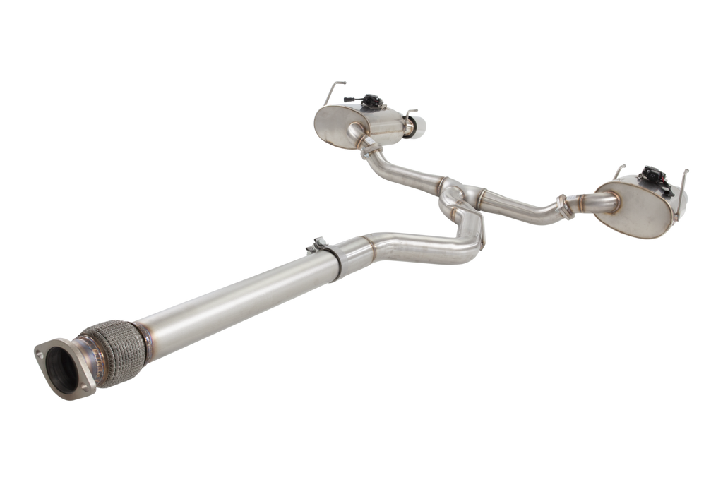 XFORCE Subaru WRX VB Varex valved Cat Back Exhaust System with Black Tips (ESSWVB22VKBK)
