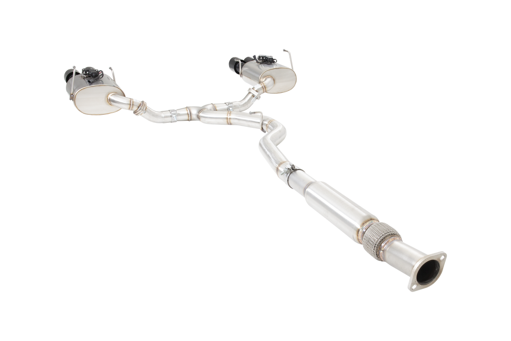 XFORCE SUBARU WRX & STI sedan Varex Valved cat back exhaust system with black tips (ESSWRX14VKBK)