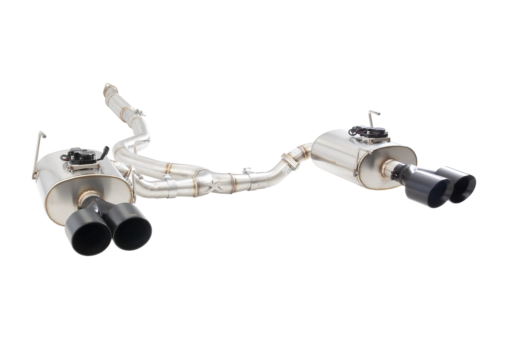 XFORCE SUBARU WRX & STI sedan Varex Valved cat back exhaust system with black tips (ESSWRX14VKBK)