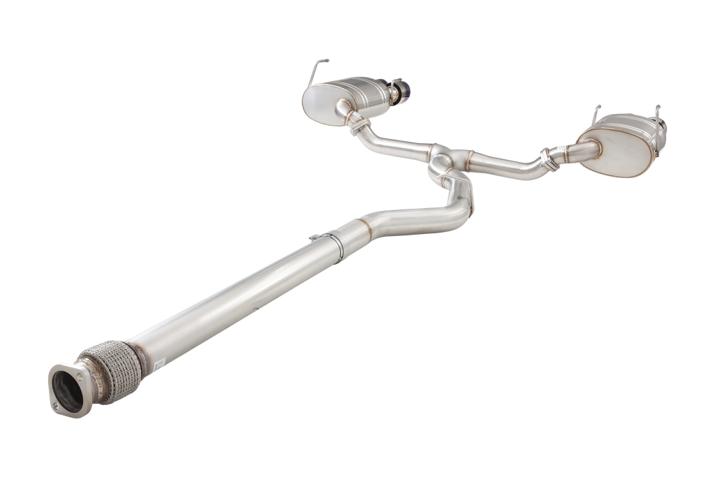 XFORCE Subaru WRX VB 304 Stainless Steel 3" Cat-Back System with Quad Blue Tips (ESSW29BUCS)