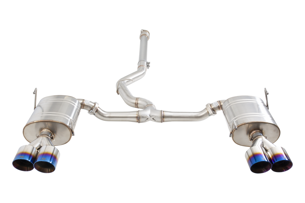 XFORCE Subaru WRX VB 304 Stainless Steel 3" Cat-Back System with Quad Blue Tips (ESSW29BUCS)