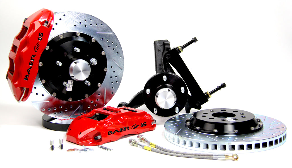 Baer Brakes 14" Extreme+ Front Brake Kit, Red, SDZ, Std. Studs (4301086R)