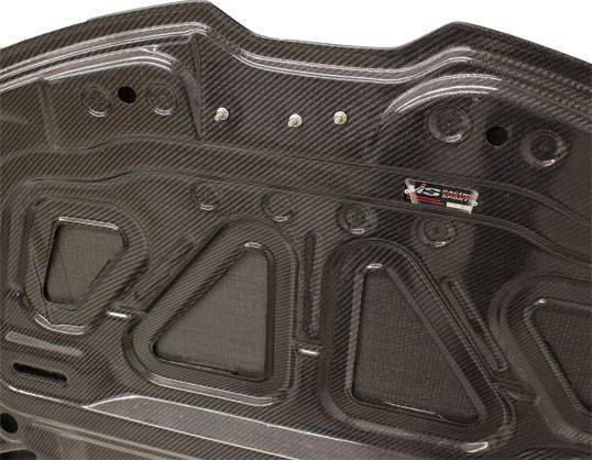 VIS Racing Double Sided Carbon Fiber Hood Oem Style For Lamborghini Huracan 2014-2020 (14LBHUR2DOE-010D)