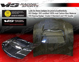 VIS Racing 1995-1996 Nissan 240Sx 2D Dv 2 Carbon Fiber Hood (95NS2402DDV2-010C)
