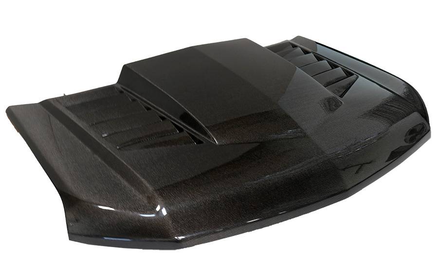 VIS Racing Carbon Fiber Hood TMS Style for Chevrolet Silverado 1500 2019-2023 (19CHSIL4DTMS-010C)
