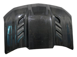 VIS Racing Carbon Fiber Hood VTM Style for Chevrolet Silverado 1500 2019-2023 (19CHSIL4DVTM-010C)