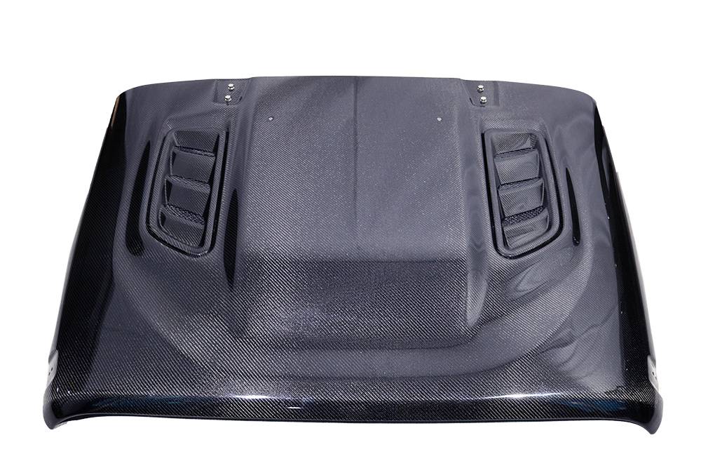 VIS Racing Carbon Fiber Hood Rubicon Style for Jeep Wrangler JK 4DR 2007-2018 (07JPWJK4DRUB-010C)