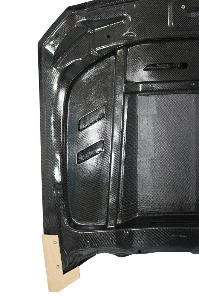 VIS Racing Double Sided Carbon Fiber Hood Terminator Style for Ford MUSTANG 2DR 2015-2017 (15FDMUS2DTM-010D)