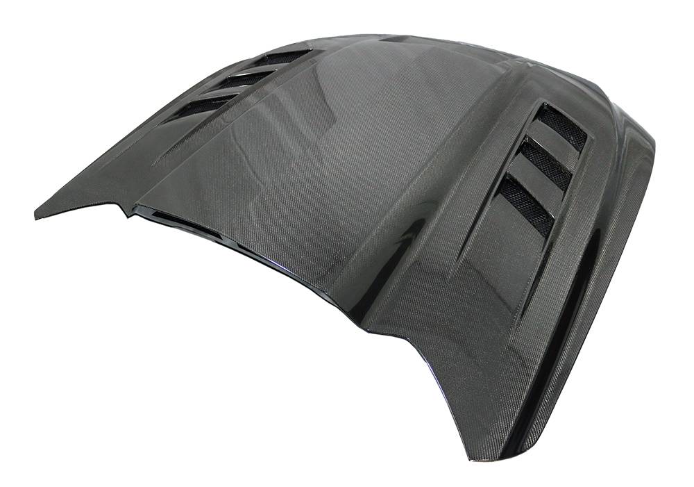 VIS Racing Double Sided Carbon Fiber Hood Terminator Style for Ford MUSTANG 2DR 2015-2017 (15FDMUS2DTM-010D)