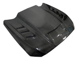 VIS Racing Double Sided Carbon Fiber Hood Terminator Style for Ford MUSTANG 2DR 2015-2017 (15FDMUS2DTM-010D)