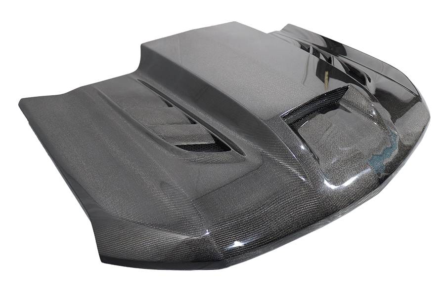 VIS Racing Double Sided Carbon Fiber Hood VTM Style for Chevrolet Silverado 1500 2019-2023 (19CHSIL4DVTM-010D)