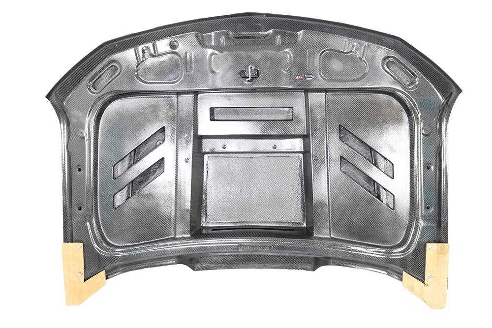 VIS Racing Double Sided Carbon Fiber Hood VTM Style for Chevrolet Silverado 1500 2019-2023 (19CHSIL4DVTM-010D)