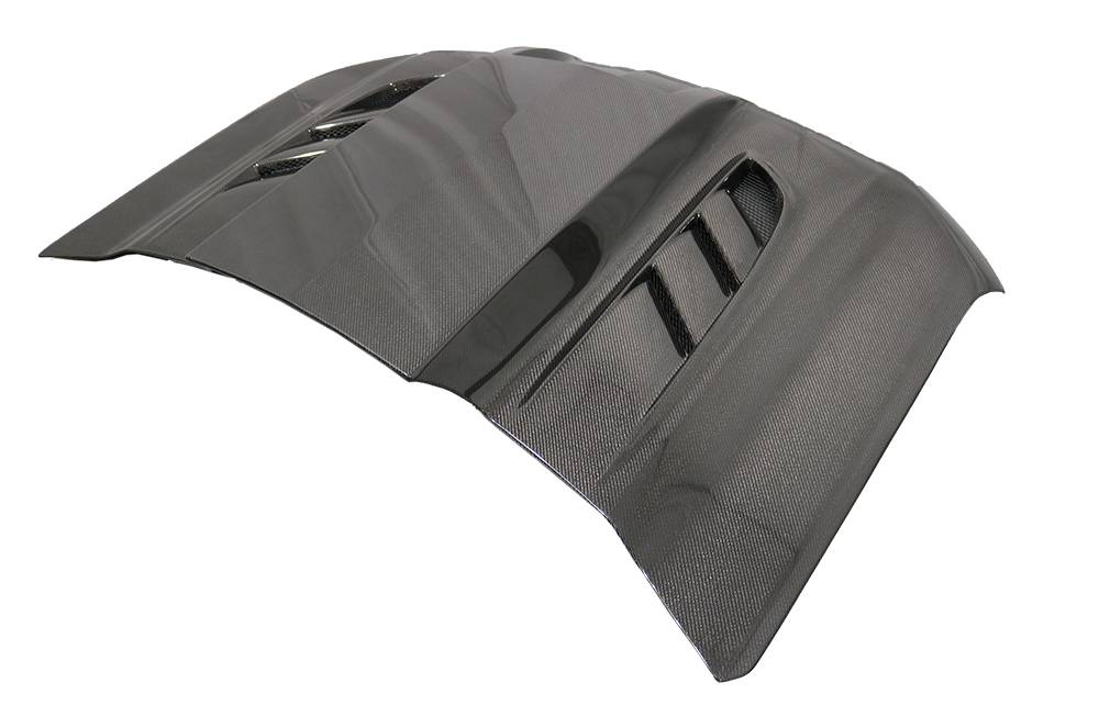 VIS Racing Carbon Fiber Hood VTM Style for Chevrolet Silverado 1500 2019-2023 (19CHSIL4DVTM-010C)