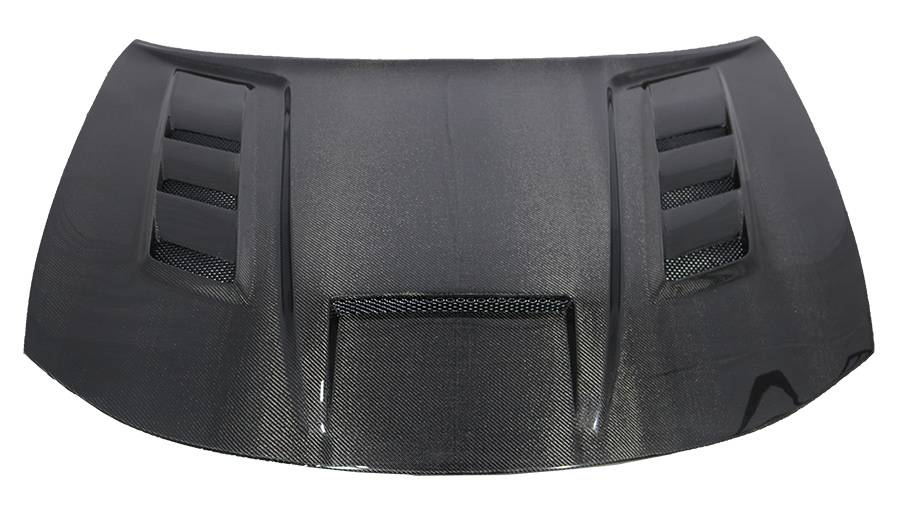 VIS Racing Double Sided Carbon Fiber Hood Terminator Style for Dodge Charger 4DR 2015-2023 (15DGCHA4DTM-010D)
