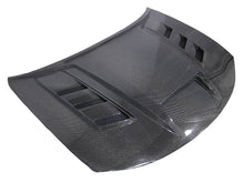 Load image into Gallery viewer, VIS Racing Double Sided Carbon Fiber Hood Terminator Style for Dodge Charger 4DR 2015-2023 (15DGCHA4DTM-010D)