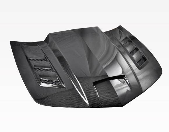 VIS Racing Double Sided Carbon Fiber Hood Terminator Style for Chevrolet Camaro 2DR 2010-2015 (10CHCAM2DTM-010D)