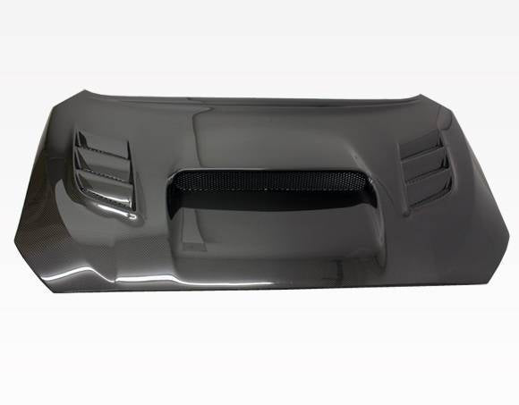 VIS Racing Double Sided Carbon Fiber Hood VS 2 Style for Subaru WRX 4DR 2015-2021 (15SBWRX4DVS2-010D)