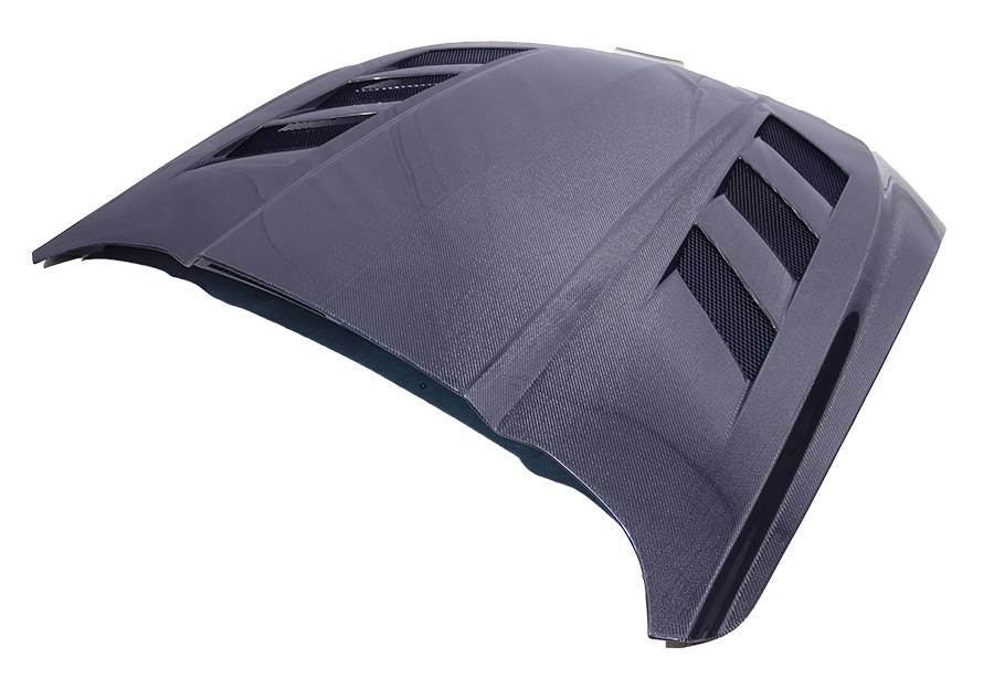 VIS Racing Double Sided Carbon Fiber Hood AMS Style for Ford MUSTANG 2DR 2018-2023 (18FDMUS2DAMS-010D)