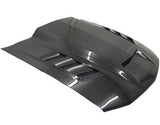 VIS Racing Double Sided Carbon Fiber Hood Terminator Style for Ford MUSTANG 2DR 2005-2009 (05FDMUS2DTM-010D)