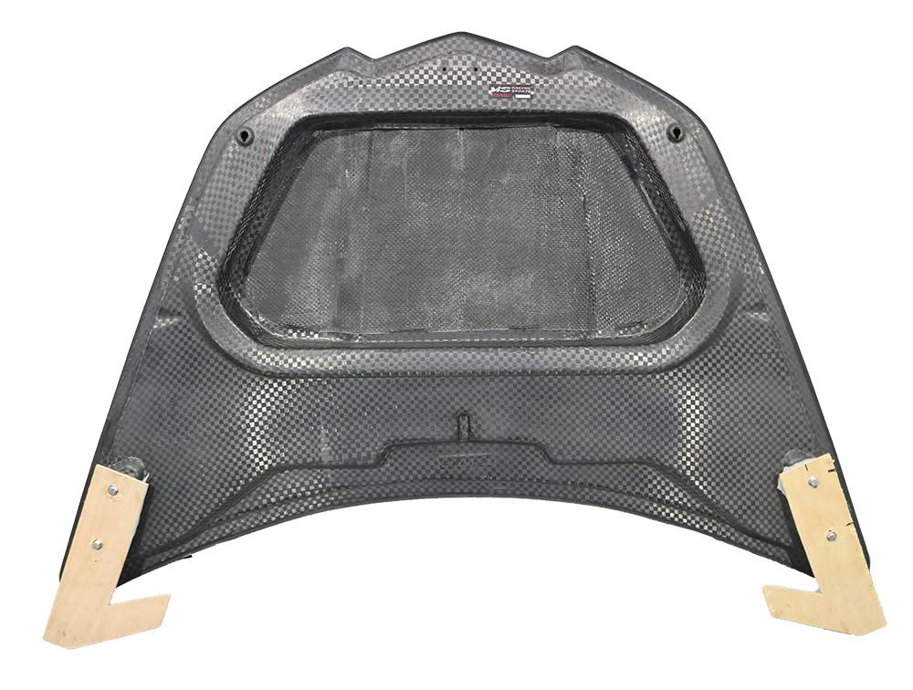 VIS Racing Double Sided Carbon Fiber Hood Apex Style for Chevrolet Corvette C8 2020-2024 (20CHCOR2DAPX-010D)