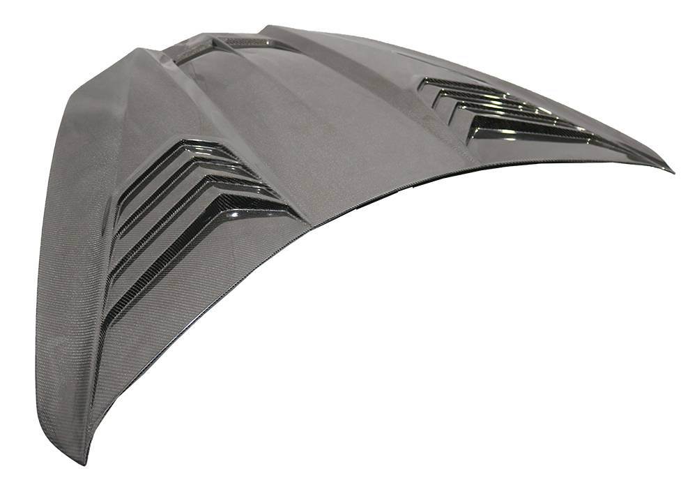 VIS Racing Double Sided Carbon Fiber Hood Apex Style for Chevrolet Corvette C8 2020-2024 (20CHCOR2DAPX-010D)
