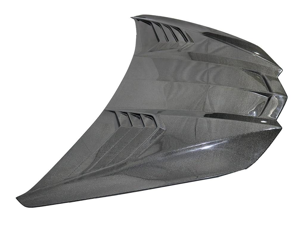 VIS Racing Double Sided Carbon Fiber Hood Apex Style for Chevrolet Corvette C8 2020-2024 (20CHCOR2DAPX-010D)