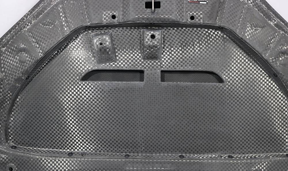 VIS Racing Double SIded Carbon Fiber Hood VTX Style for Toyota Prius 2023-2024 (23TYPRI4DVTX-010D)