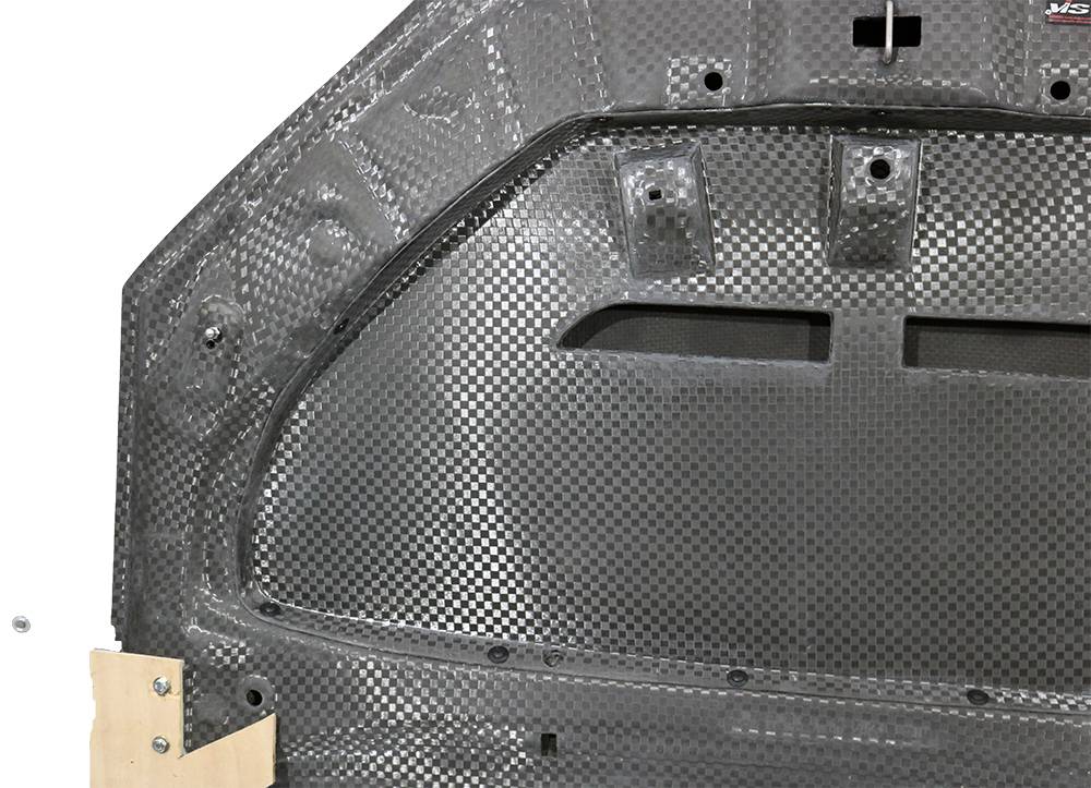 VIS Racing Double SIded Carbon Fiber Hood VTX Style for Toyota Prius 2023-2024 (23TYPRI4DVTX-010D)