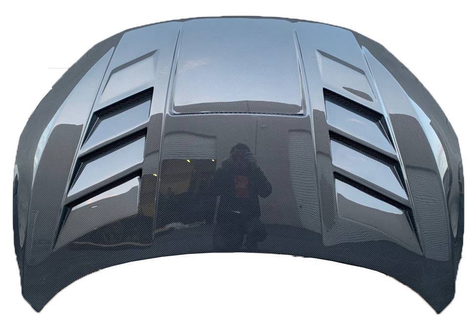 VIS Racing Carbon Fiber Hood VS 2 Style for Honda Civic Type R FK8 2017-2021 (17HDFK84DVS2-010C)