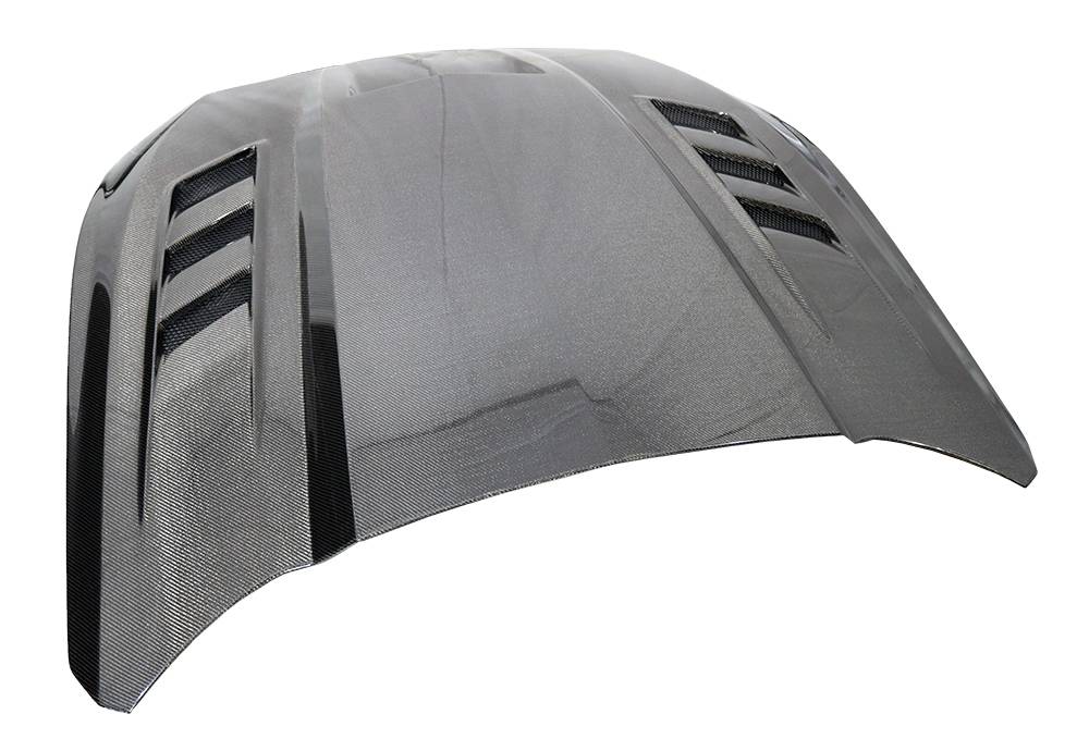 VIS Racing Double Sided Carbon Fiber Hood Terminator Style for Ford Mustang 2024-2025 (24FDMUS2DTM-010D)