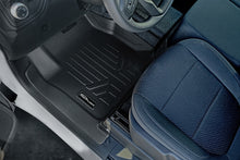 Load image into Gallery viewer, SMARTLINER Custom Floor Mats 1st Row Liner Set Black Compatible With Vinyl Floor 2019-2021 Chevy Silverado / GMC Sierra 1500 Regular Cab (SA0464)