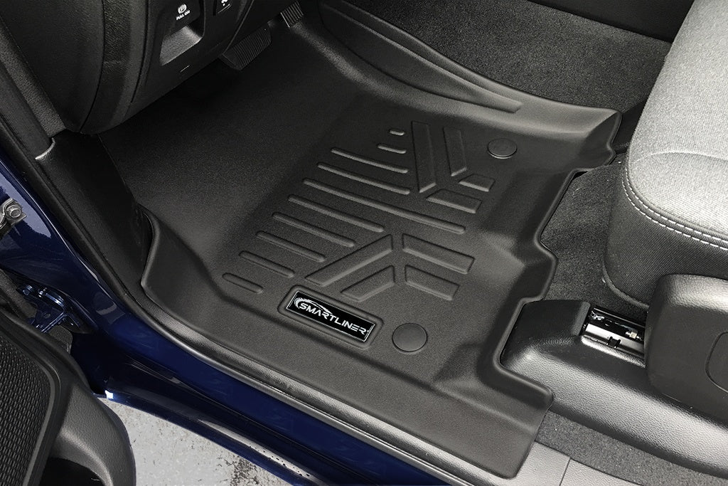 SMARTLINER 2 Row & Truck Bed Liner Compatible With 2019-2024 Dodge Ram 1500 Crew Cab with Carpeted Flooring (SA0369/B0374/J0369)