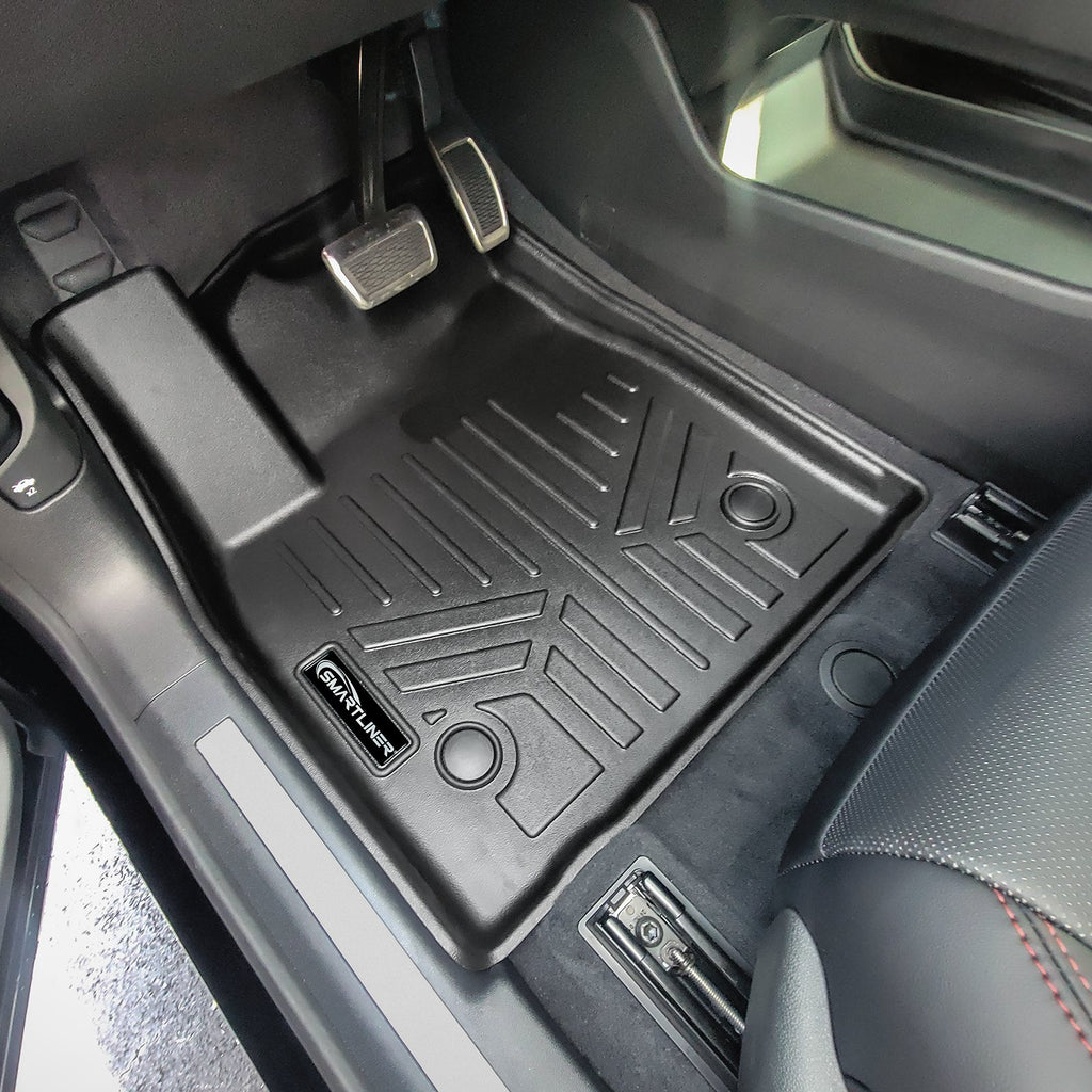 SMARTLINER Custom Fit All Weather Protection Black 2 Row Floor Liners & Cargo Liner behind the 2nd Row Seats Compatible With 2024-2025 Acura ZDX Type S (SA0755/B0739/D0755)