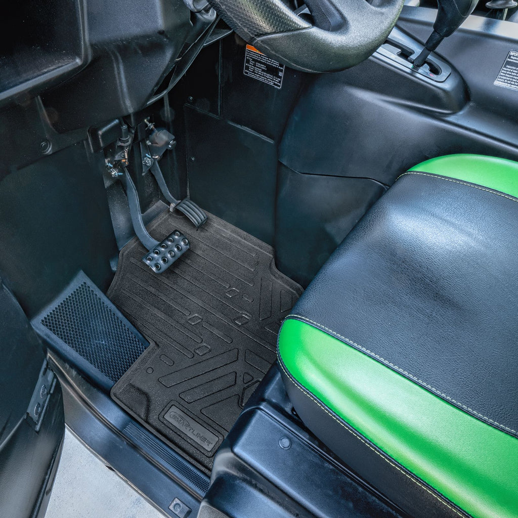 SMARTLINER All Weather Protection Custom Fit 2 Row Rugged Rubber Floor Liner Set Compatible With 2020-2024 Kawasaki TERYX (UA0129/UB0129)