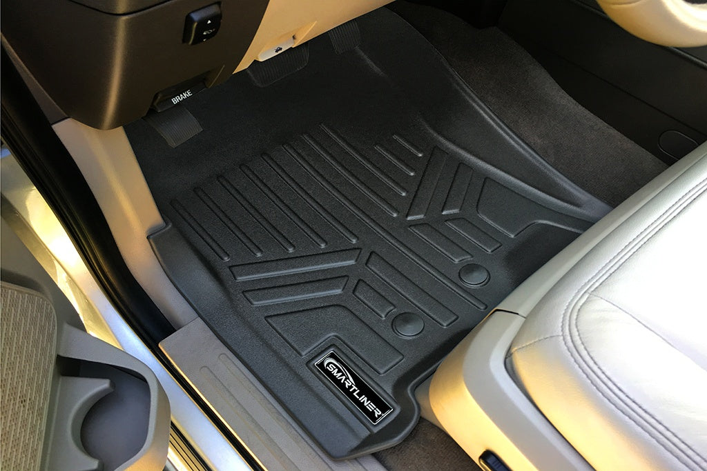 SMARTLINER Floor Mats and Cargo Liner Set Compatible With 2011-2017 Expedition/Navigator with 2nd Row Bucket Seats without Center Console (SA0183/B0303/E0183)
