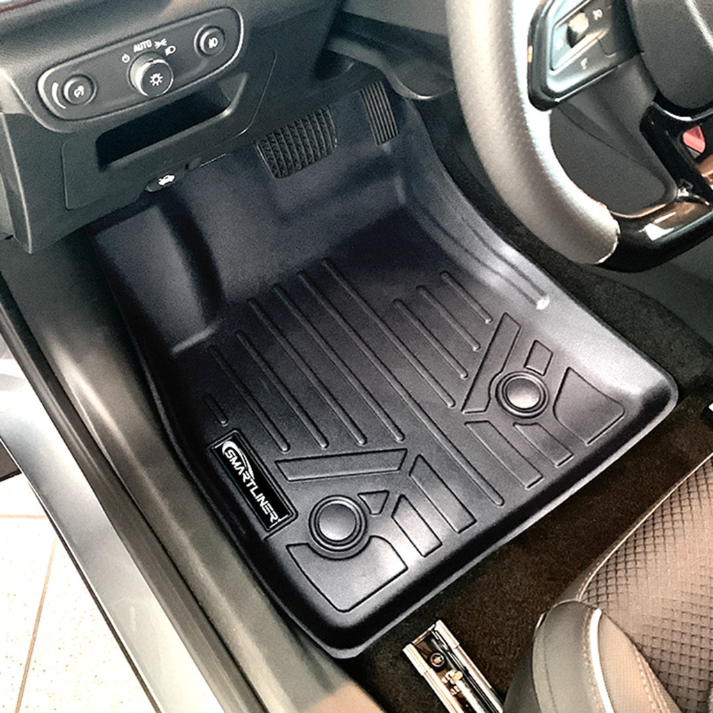 SMARTLINER Floor Mats 2 Row Liner Set Black Compatible With 2020-2025 Buick Encore GX (SA0511/B0512)