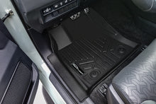 Load image into Gallery viewer, SMARTLINER Custom Fit Black 2 Row Floor Mat Liner Set Compatible With 2022-2023 Toyota Tundra Double Cab with 2nd Row Underseat Storage (SA0593/B0625)