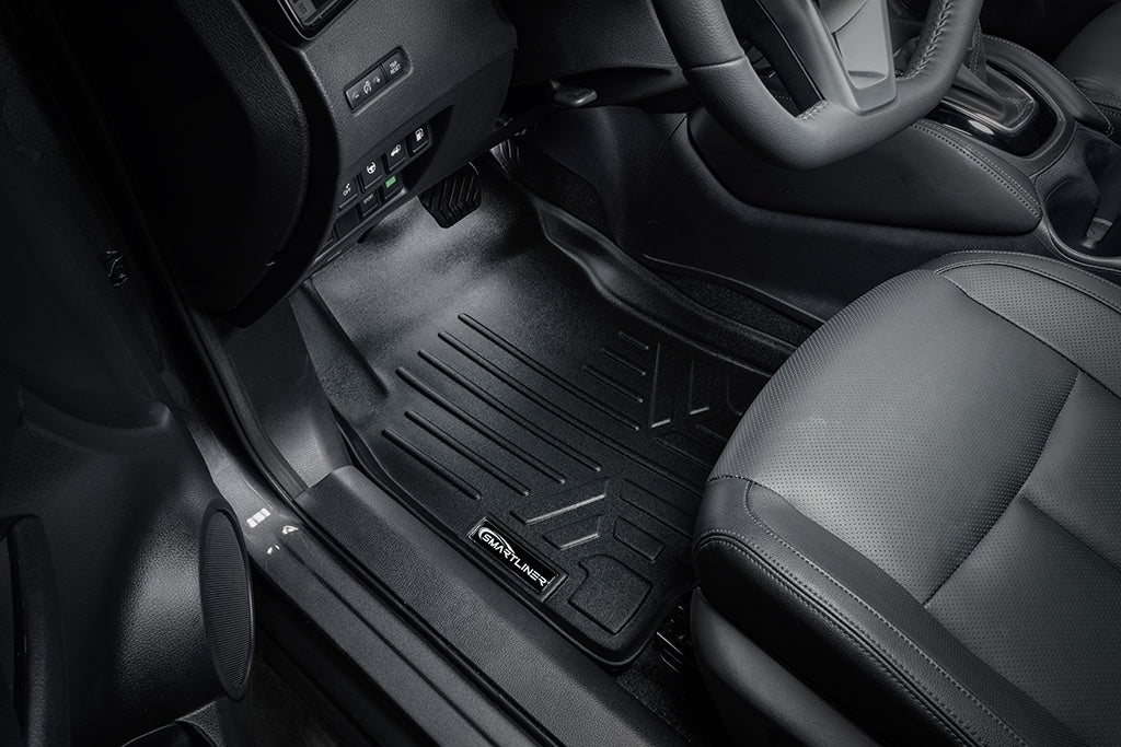 SMARTLINER Custom Fit Floor Mats and Cargo Liner Set Black Compatible With 2014-2020 Nissan Rogue without 3rd Row Seats (SA0151/B0151/D0151)