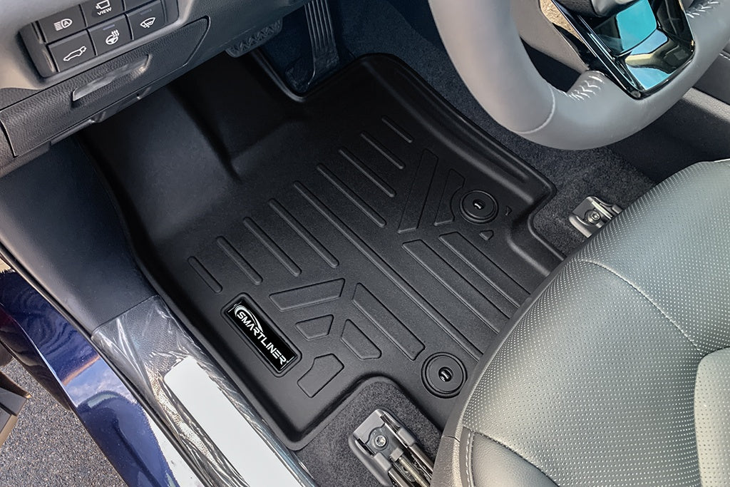 SMARTLINER 2 Row Floor Mats & Cargo Liner Behind 3rd Row Compatible With 2020-2022 Toyota Highlander (SA0500/B0522/E0500)