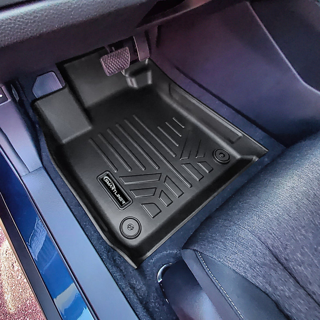SMARTLINER Custom Fit All Weather Protection Black 2 Row Floor Liners & Cargo Liner behind the 2nd Row Seats Compatible With 2023-2025 Honda Accord (SA0692/B0692/D0341)